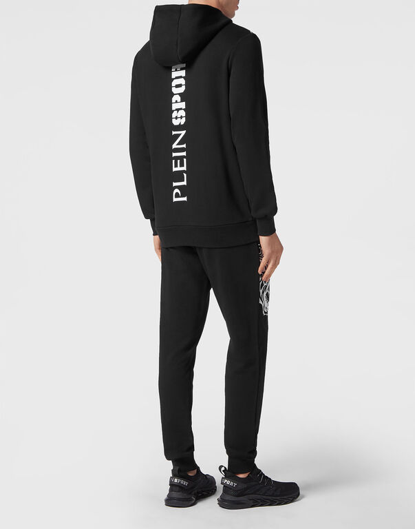 Plein Sport Jogging Tracksuit: Top/Trousers Tiger Black / White