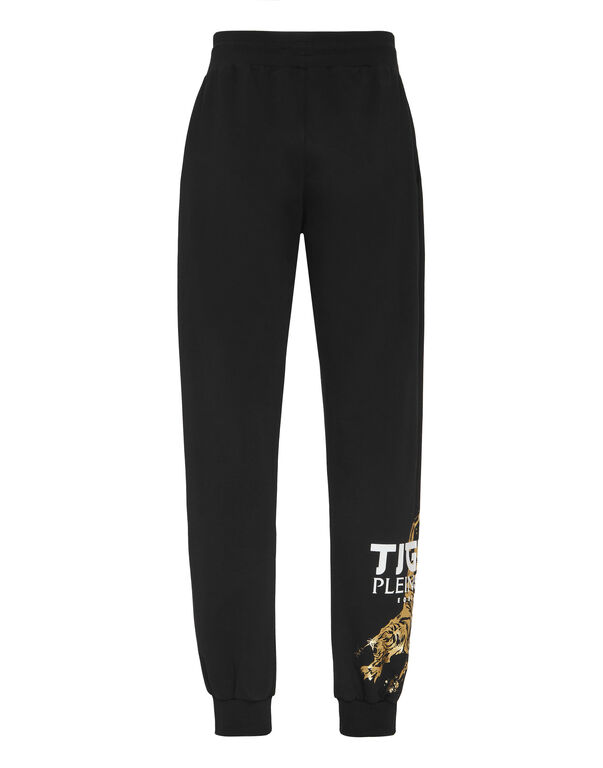 Plein Sport Jogging Trousers Tiger Tokyo Black/light Gold