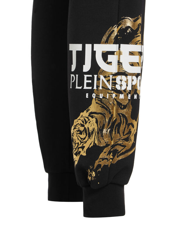 Plein Sport Jogging Trousers Tiger Tokyo Black/light Gold