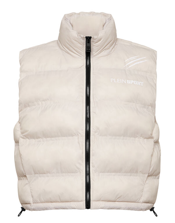 plein sport Lightweight Padded Vest Scratch light grey