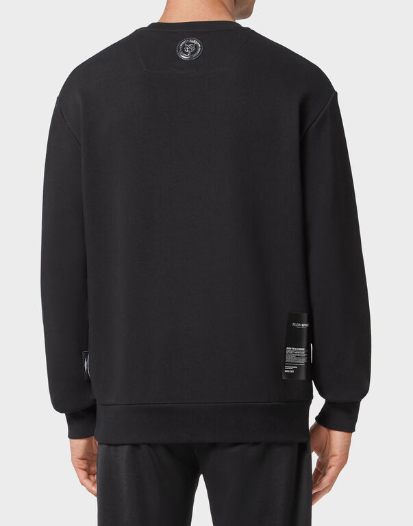 Plein Sport Longsleeve Sweatshirt Tiger Black/silver