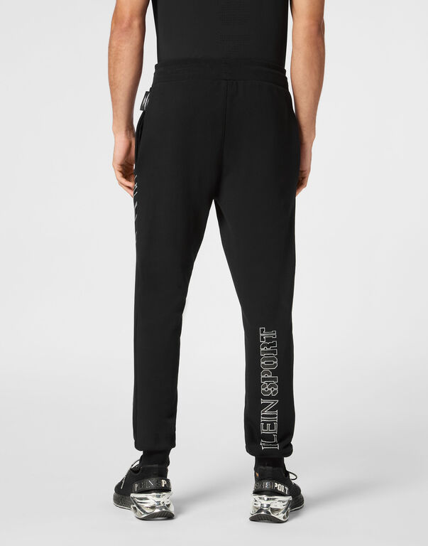 Plein Sport Loose Fit Jogging Pants Lamina Scratch Black/silver