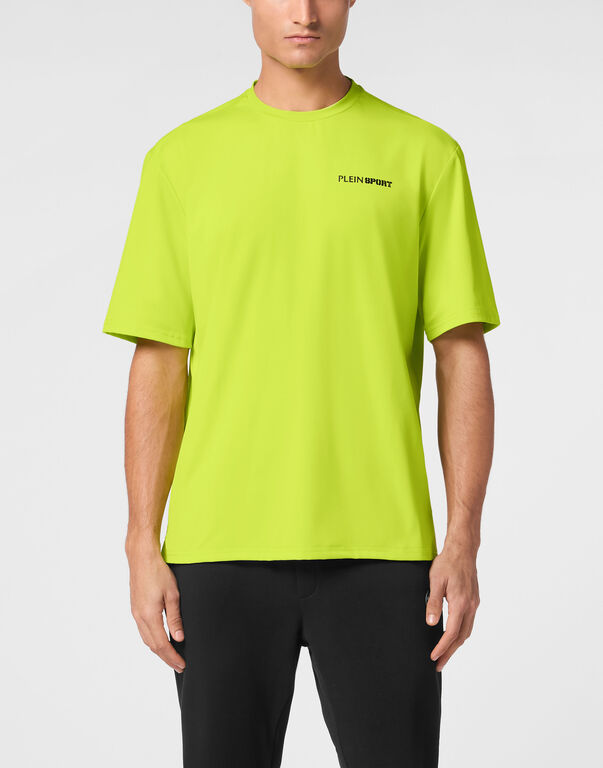 Plein Sport Micro Rib T-shirt Round Neck SS Yellow Fluo