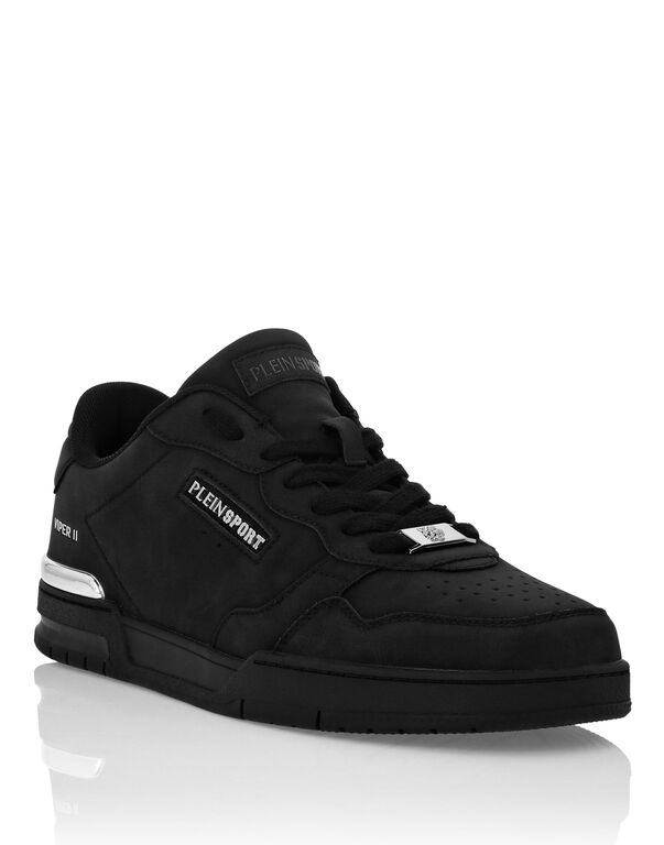 Plein Sport Nabuk Eco Leather Lo-Top Sneakers Black / Black