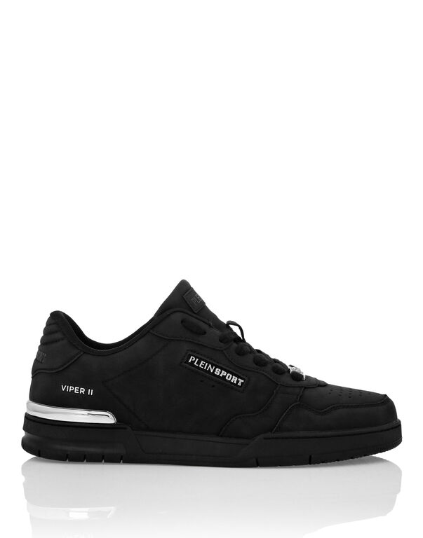 Plein Sport Nabuk Eco Leather Lo-Top Sneakers Black / Black
