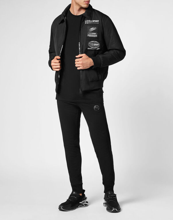 Plein Sport Nylon Bomber Global Express Edition Black
