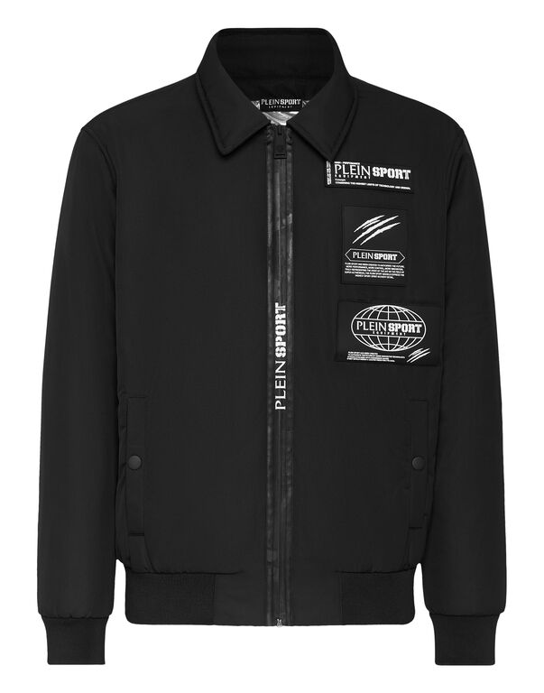 plein sport Nylon Bomber Global Express Edition black
