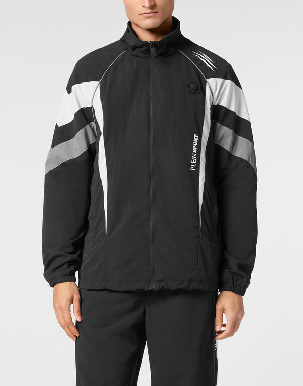 Plein Sport Nylon Jogging Bomber Jacket LS Scratch Black