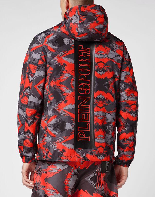Plein Sport Nylon Windbreaker Camouflage Camouflage Orange
