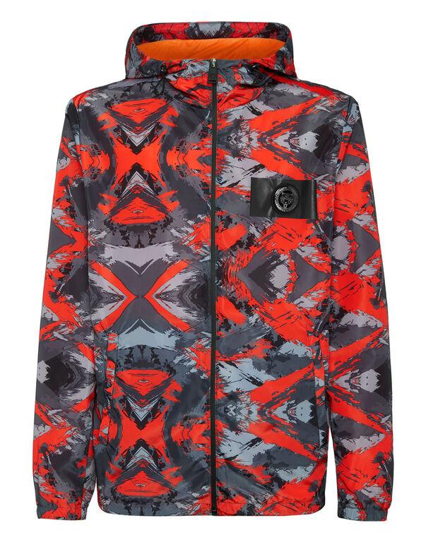 plein sport Nylon Windbreaker Camouflage camouflage orange