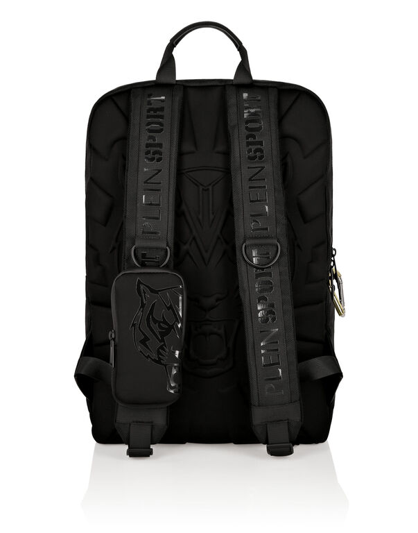 Plein Sport Backpack Sports Logo Black / Gold