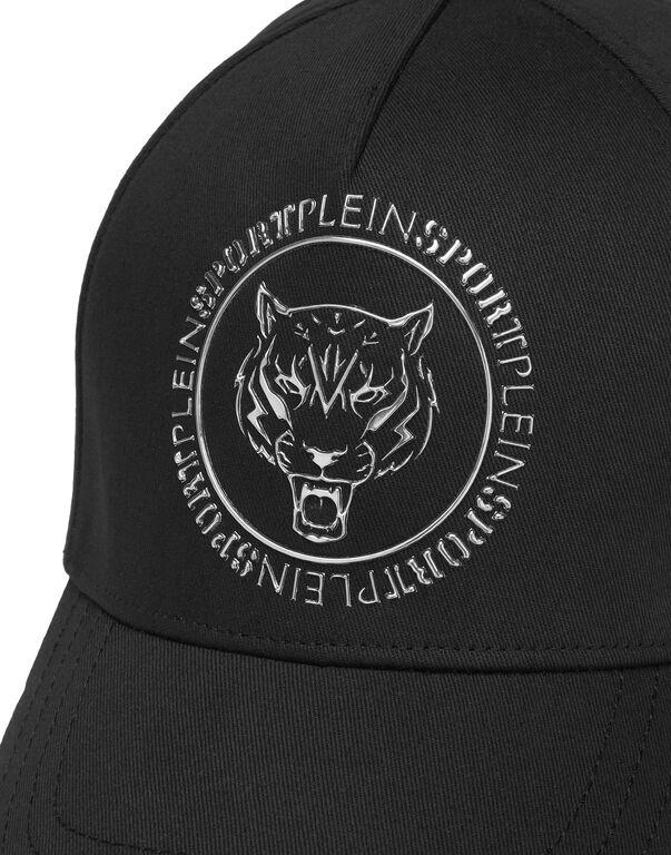 Plein Sport Baseball Cap Carbon Tiger Black/silver