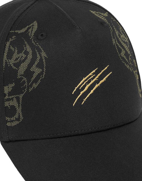Plein Sport Baseball Cap Tiger Black / Gold