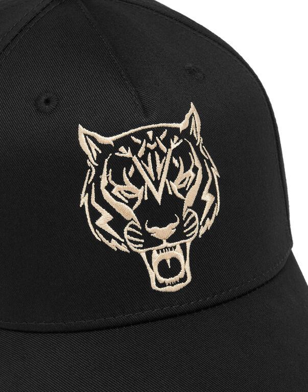 Plein Sport Baseball Cap Tiger Black / Gold