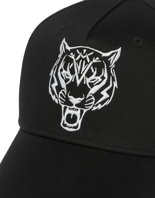 Plein Sport Baseball Cap Tiger Black