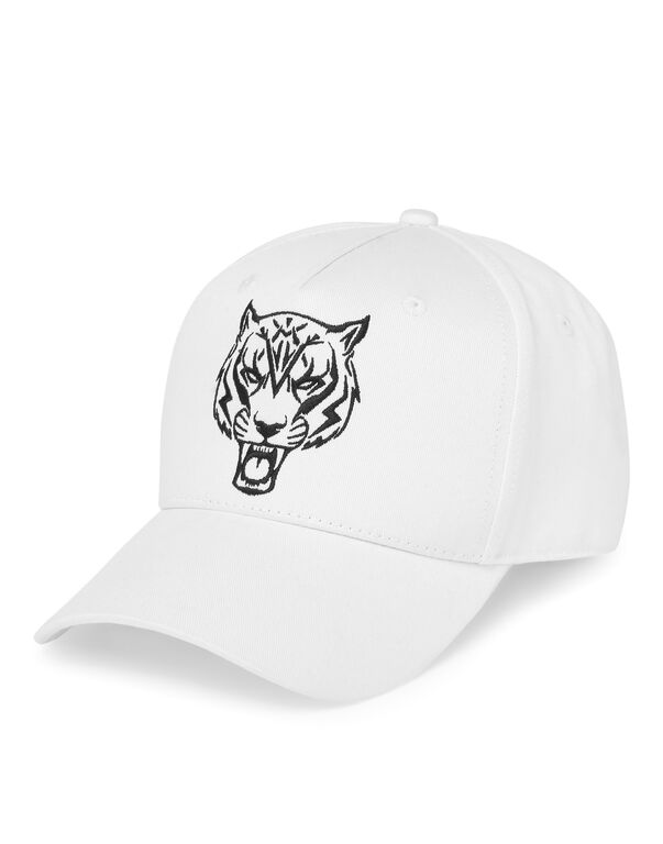 plein sport Baseball Cap Tiger white