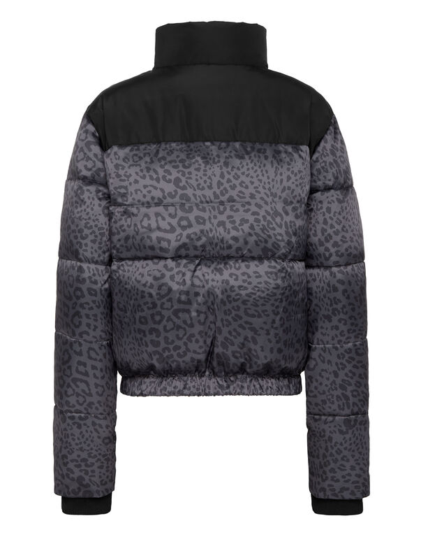 Plein Sport Basic Bomber Leopard Black