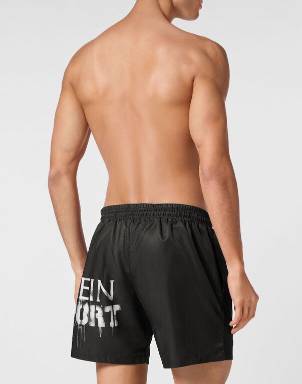 Plein Sport Boxer Shorts Black / White