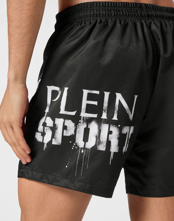 Plein Sport Boxer Shorts Black / White