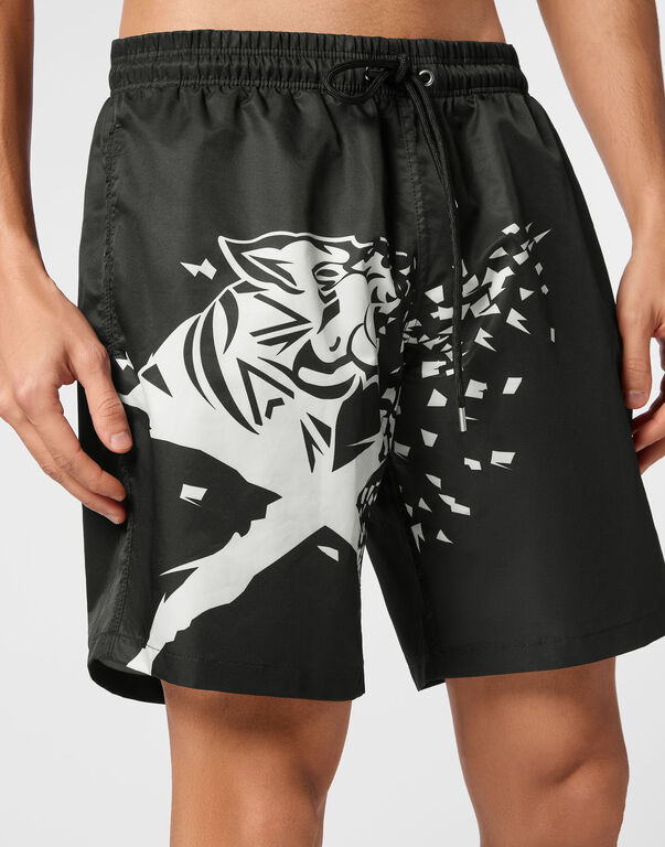 Plein Sport Boxer Shorts Black / White
