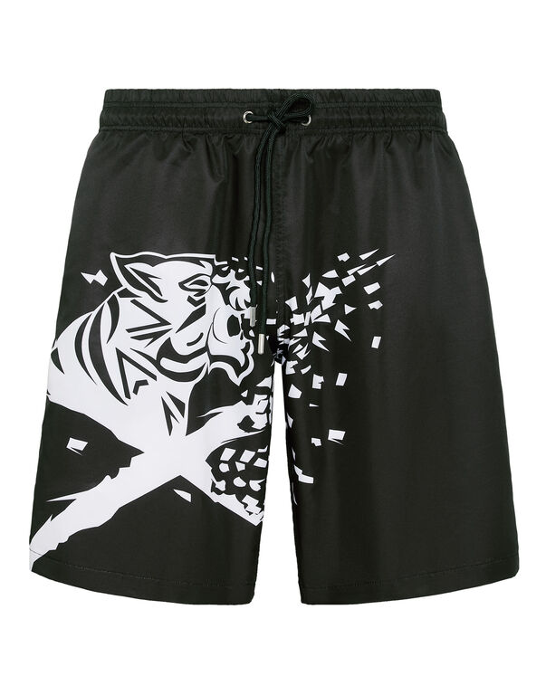 plein sport Boxer Shorts black / white