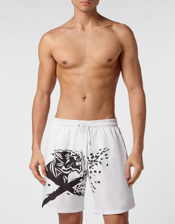 Plein Sport Boxer Shorts White / Black