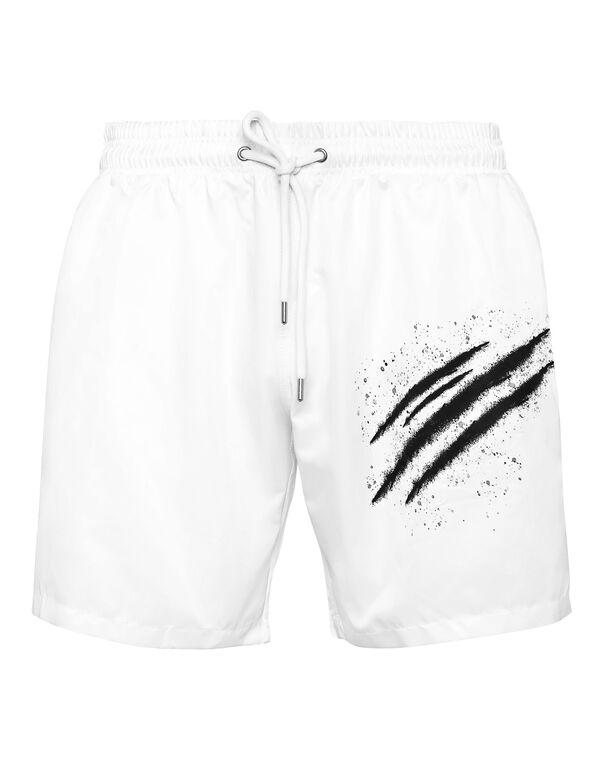 plein sport Boxer Shorts white / black