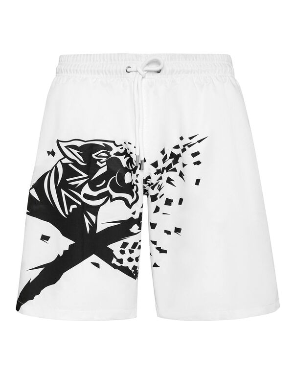 plein sport Boxer Shorts white / black