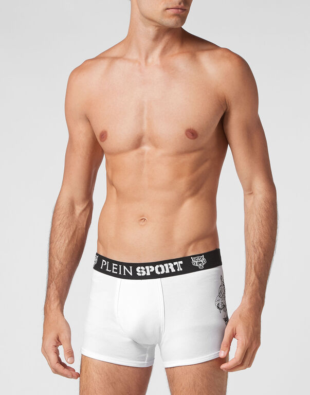 Plein Sport Boxer Tiger White