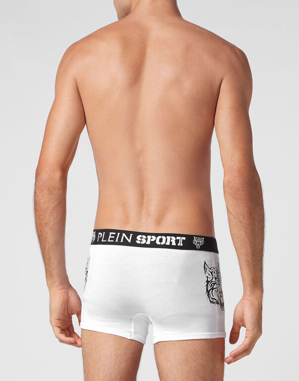 Plein Sport Boxer Tiger White