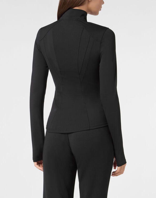 Plein Sport Breathable Jogging Jacket LS Black