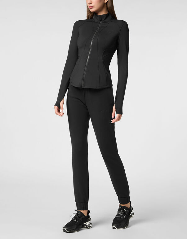 Plein Sport Breathable Jogging Jacket LS Black