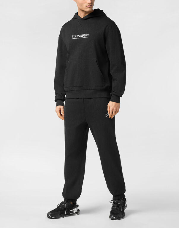 Plein Sport Cold Dye Hoodie Sweatshirt LS Black