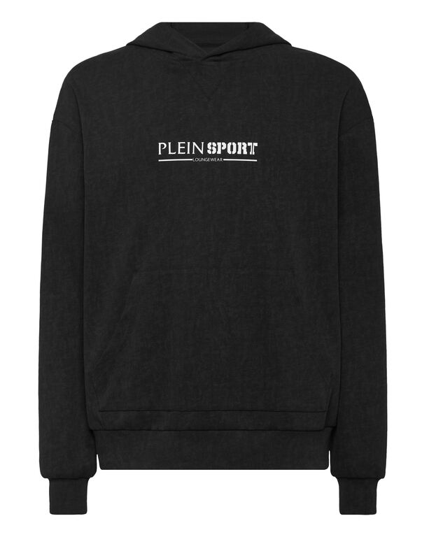 plein sport Cold Dye Hoodie Sweatshirt LS black