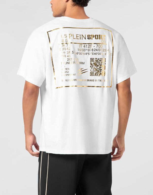 Plein Sport Cotton Round Neck T-Shirt White