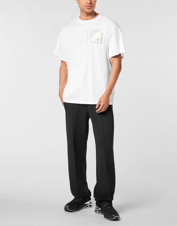 Plein Sport Cotton Round Neck T-Shirt White