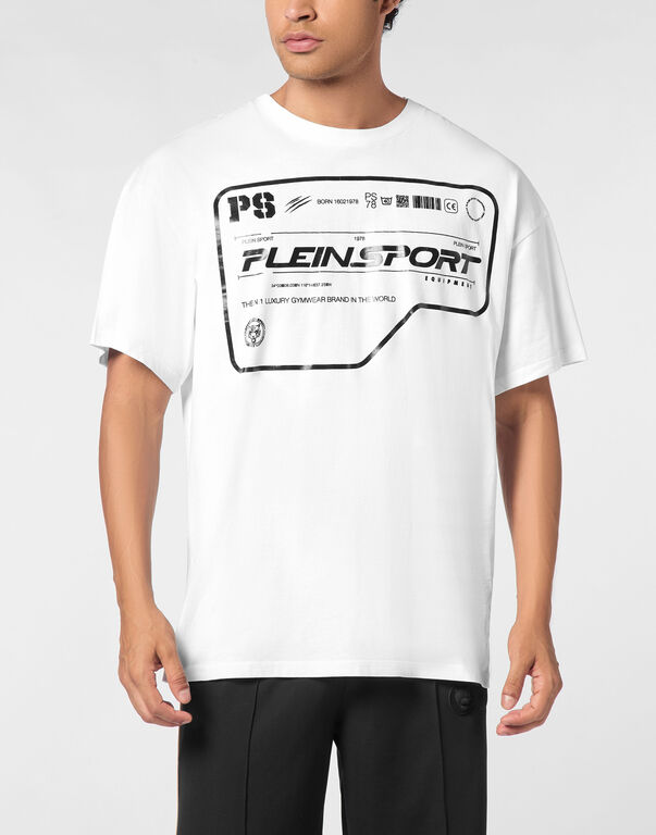 Plein Sport Cotton Round Neck T-Shirt White