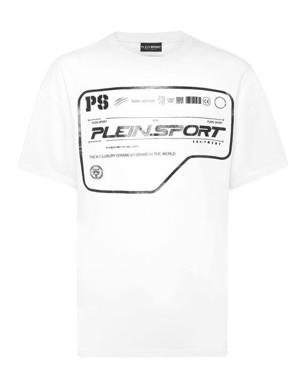 plein sport Cotton Round Neck T-Shirt white