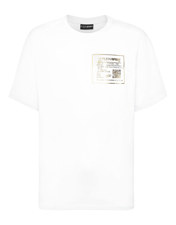 plein sport Cotton Round Neck T-Shirt white