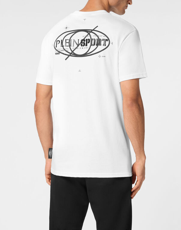 Plein Sport Plein Sport Cotton T-shirt Round Neck SS Logos White