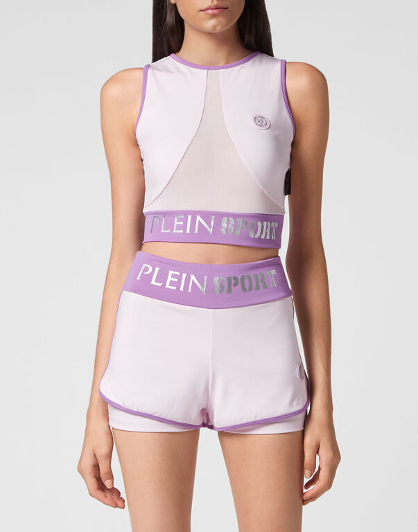 Plein Sport Crop Top Lilac