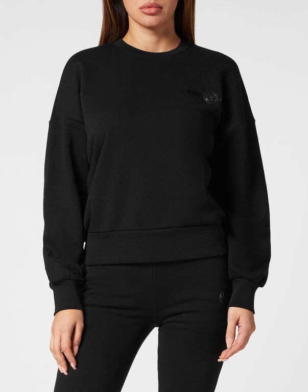Plein Sport Cropped Roundneck Basic Black