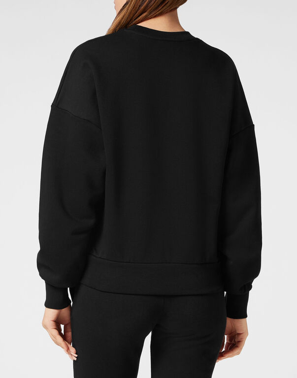 Plein Sport Cropped Roundneck Basic Black