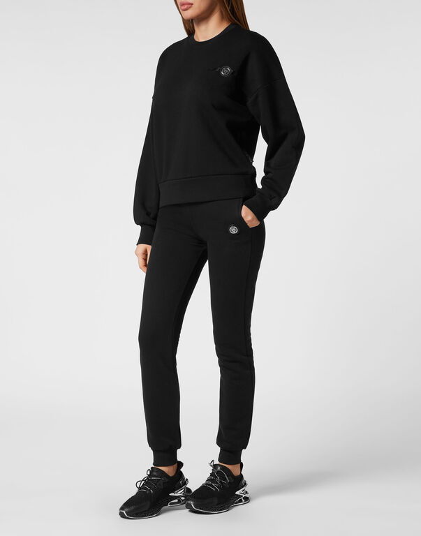 Plein Sport Cropped Roundneck Basic Black