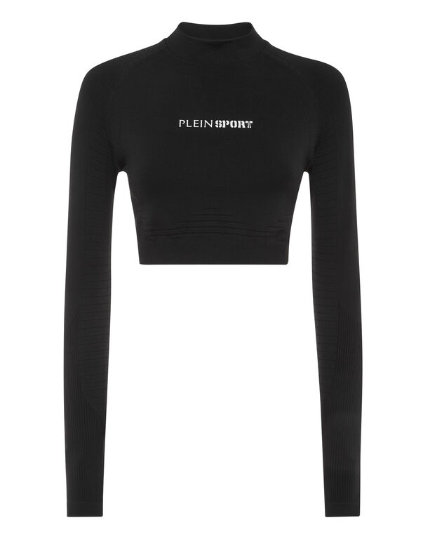 plein sport Cropped Sport Top black
