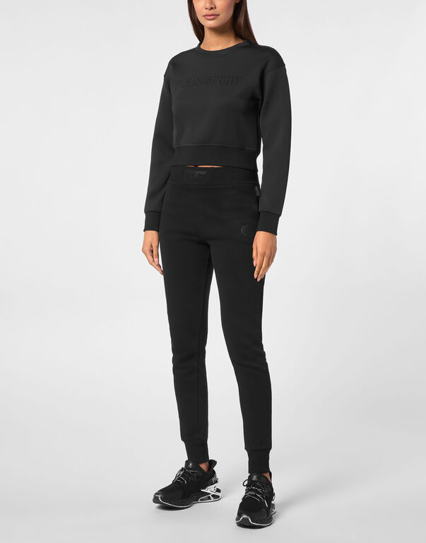Plein Sport Cropped Sweatshirt LS Black