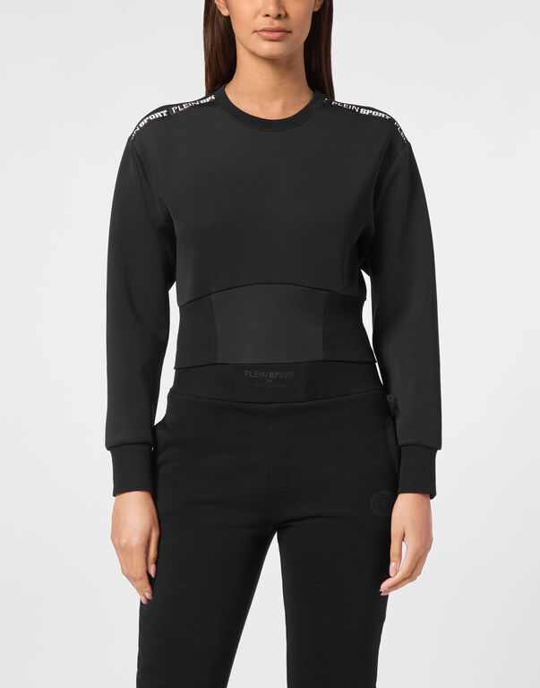 Plein Sport Cropped Sweatshirt LS Black