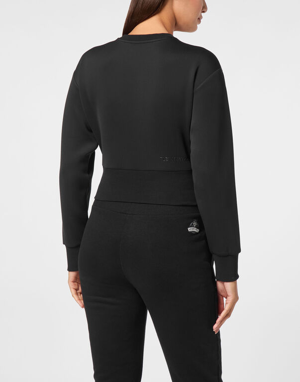 Plein Sport Cropped Sweatshirt LS Black