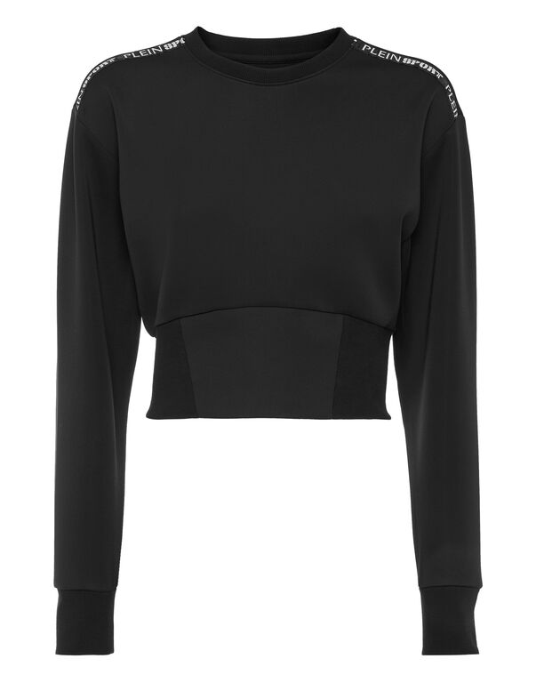 plein sport Cropped Sweatshirt LS black