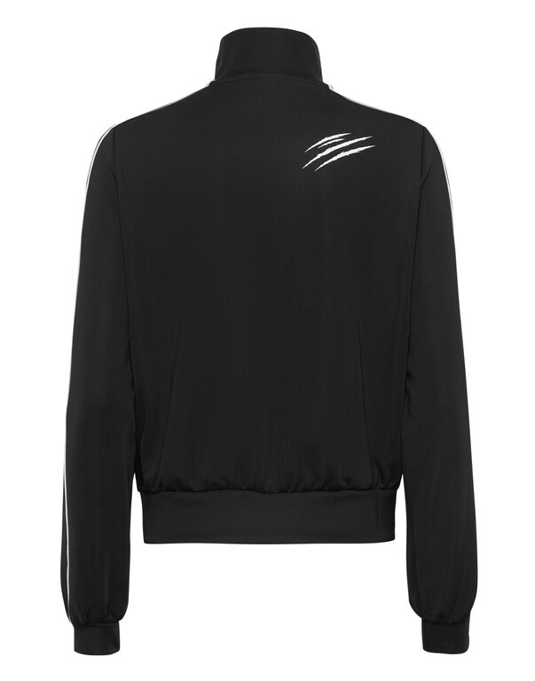Plein Sport Cropped Tracksuit Jacket Black